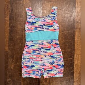 Cat & Jack space dye girls gymnastics leotard
